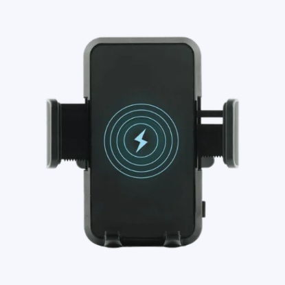 Picture of 10W Wireless Car Charger for Smartphones (Qi Certified, Compact Air Vent Mount, Midnight Black)