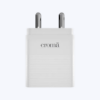 Picture of Croma 20W Type C Port Fast Charger (Type C to Type C Cable, GaN Technology, White)