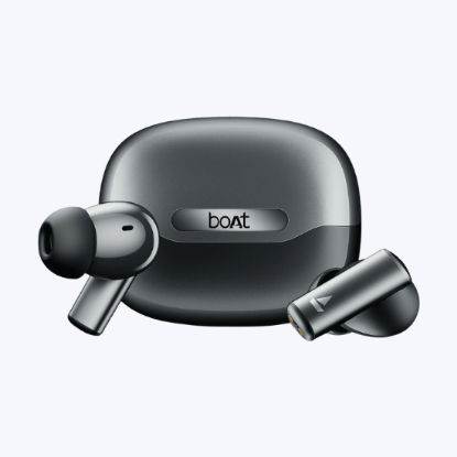 Picture of boAt Airdopes Prime 701 ANC TWS Earbuds with Hybrid Active Noise Cancellation (IPX5 Water Resistant, ASAP Charge, Obsidian Grey)