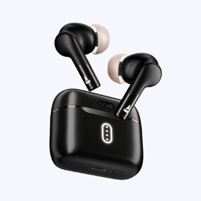 Picture of boAt Airdopes 148 Gen 2 TWS Earbuds with Environmental Noise Cancellation (IPX4 Water Resistant, Quad Mics, Active Black)